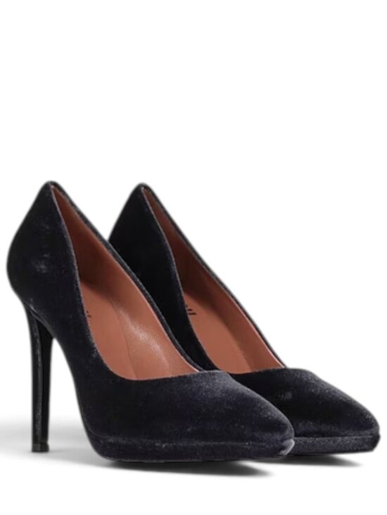 Pollini Shoes - POLLINI Womens Size 10 Gray Velvet Pointed Toe Stiletto Pumps NIB Italy